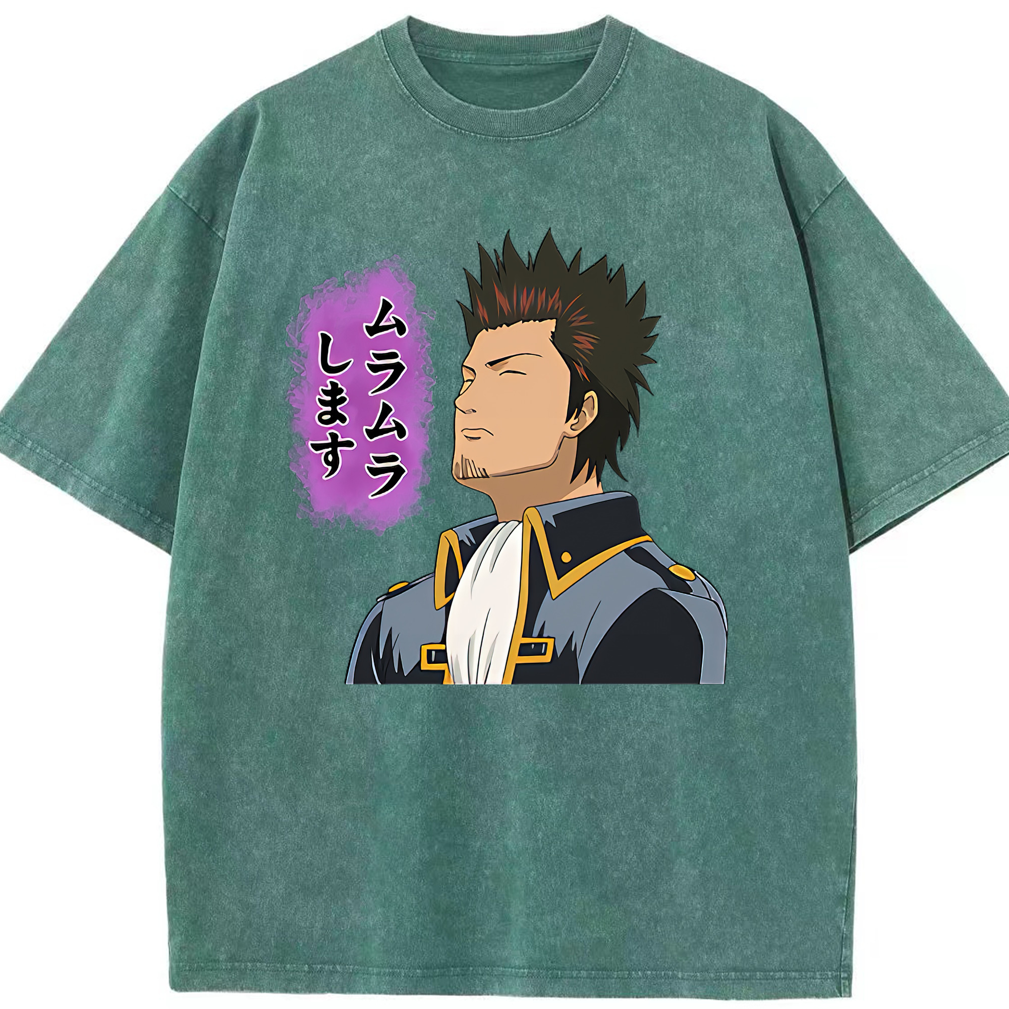 （画像用） ぎんたま 坂田銀時（さかたぎんとき） 神楽 志村新八（しむら しんぱち） GINTAMA Sakata Gintoki Kagura Shimura Shinpachi 綿100% ヴィンテージ風 半袖Tシャツ（フロントプリント）